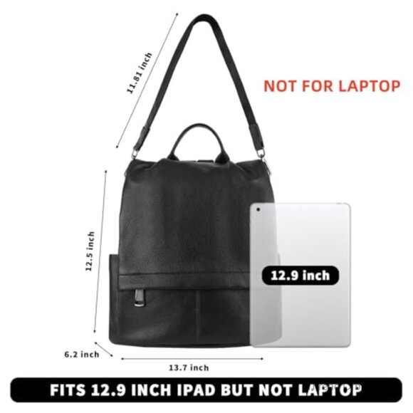 Genuine Leather Anti-Theft Backpack for Women Convertible 3-in-1 Shoulder Bag Amazon.com: GAEKEAO Backpack Purse for Women PU Leather Anti  main image 4